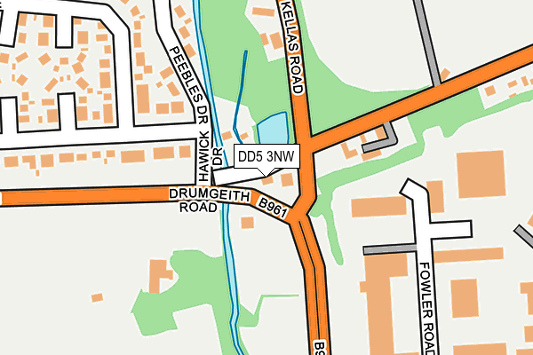 DD5 3NW map - OS OpenMap – Local (Ordnance Survey)