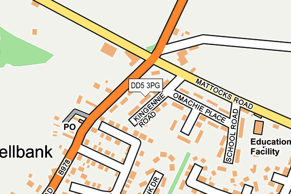 DD5 3PG map - OS OpenMap – Local (Ordnance Survey)