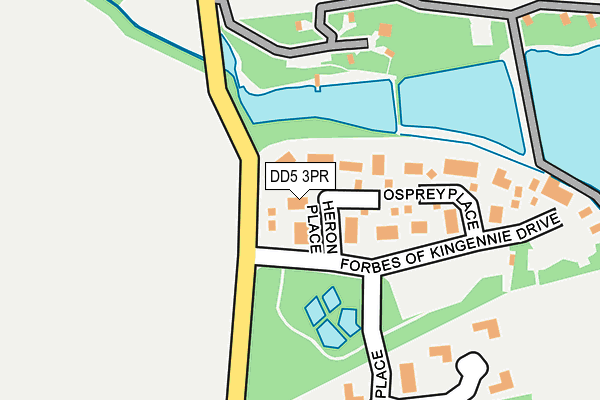 DD5 3PR map - OS OpenMap – Local (Ordnance Survey)