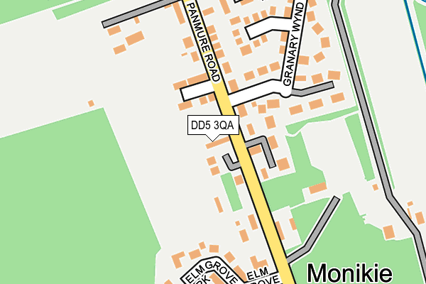 DD5 3QA map - OS OpenMap – Local (Ordnance Survey)
