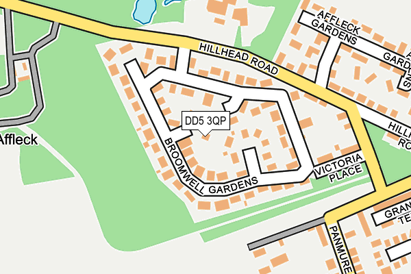 DD5 3QP map - OS OpenMap – Local (Ordnance Survey)