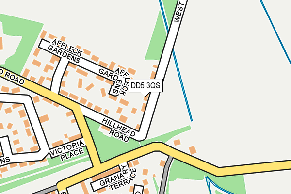 DD5 3QS map - OS OpenMap – Local (Ordnance Survey)