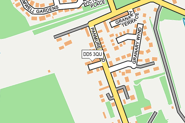 DD5 3QU map - OS OpenMap – Local (Ordnance Survey)