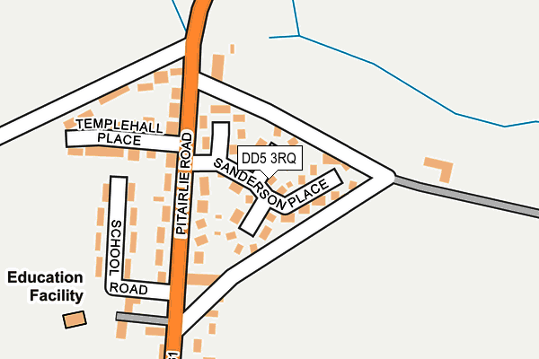 DD5 3RQ map - OS OpenMap – Local (Ordnance Survey)