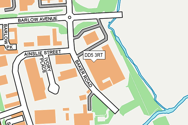 DD5 3RT map - OS OpenMap – Local (Ordnance Survey)