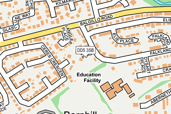 DD5 3SB map - OS OpenMap – Local (Ordnance Survey)