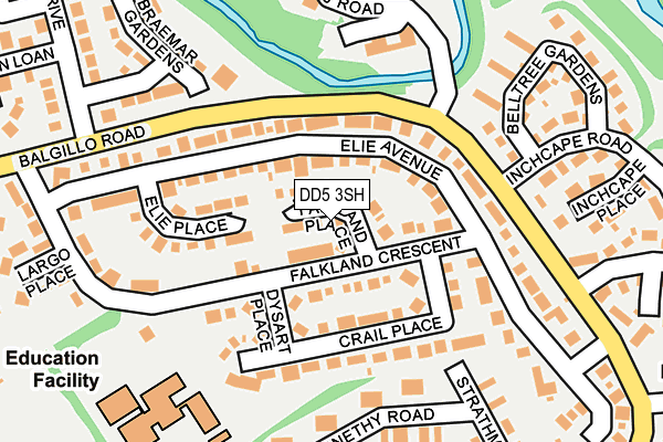 DD5 3SH map - OS OpenMap – Local (Ordnance Survey)