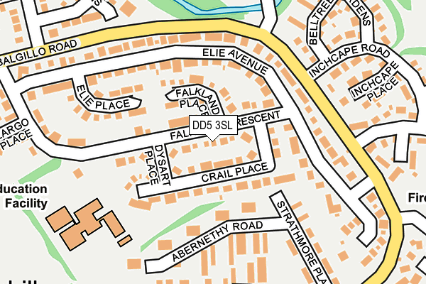 DD5 3SL map - OS OpenMap – Local (Ordnance Survey)