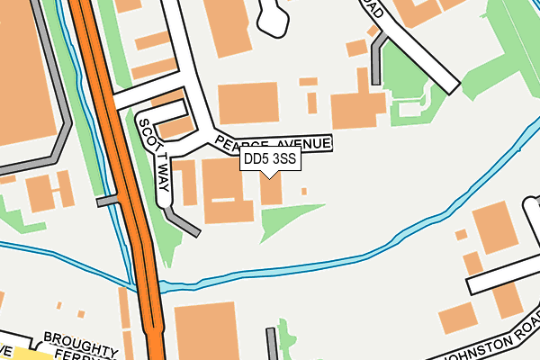 DD5 3SS map - OS OpenMap – Local (Ordnance Survey)