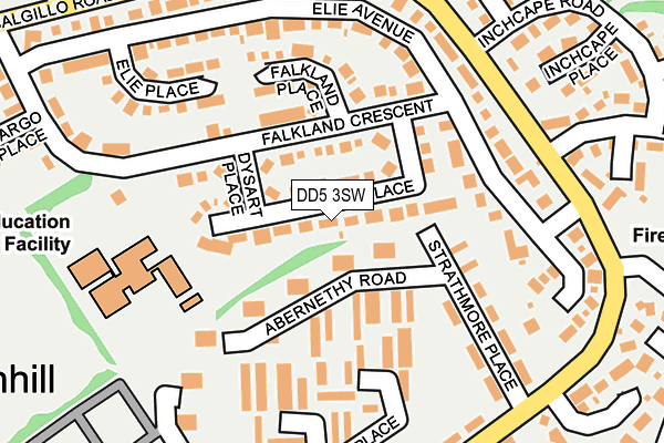 DD5 3SW map - OS OpenMap – Local (Ordnance Survey)