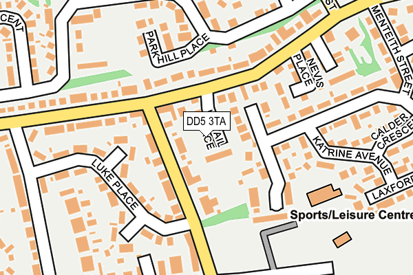 DD5 3TA map - OS OpenMap – Local (Ordnance Survey)