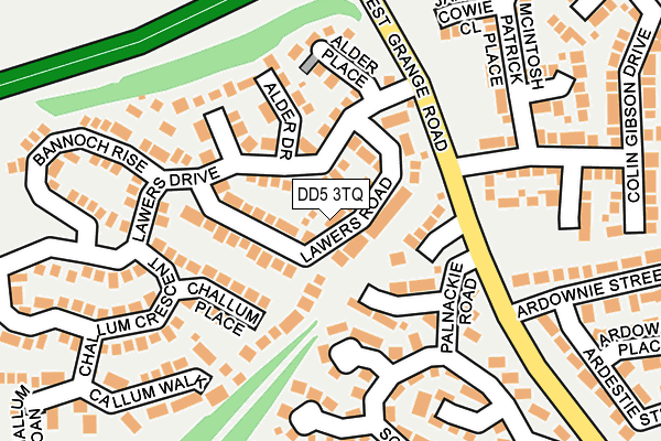 DD5 3TQ map - OS OpenMap – Local (Ordnance Survey)
