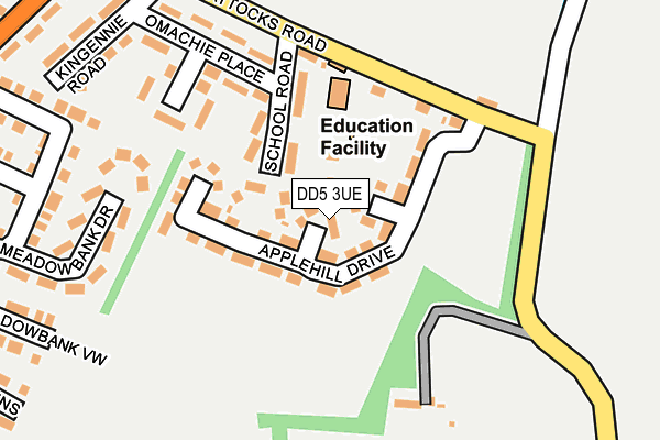 DD5 3UE map - OS OpenMap – Local (Ordnance Survey)
