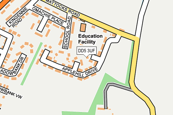 DD5 3UF map - OS OpenMap – Local (Ordnance Survey)