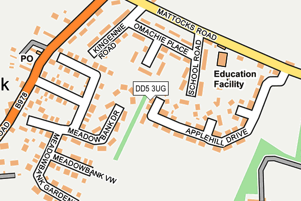 DD5 3UG map - OS OpenMap – Local (Ordnance Survey)