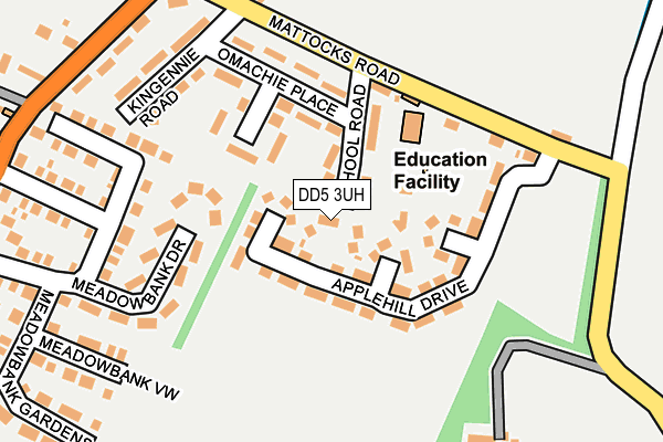 DD5 3UH map - OS OpenMap – Local (Ordnance Survey)