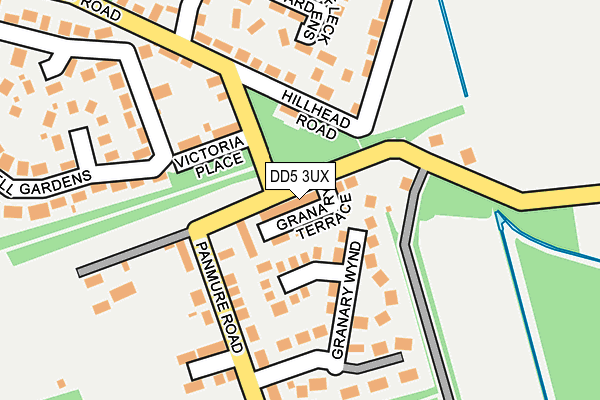 DD5 3UX map - OS OpenMap – Local (Ordnance Survey)