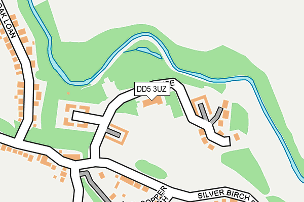 DD5 3UZ map - OS OpenMap – Local (Ordnance Survey)