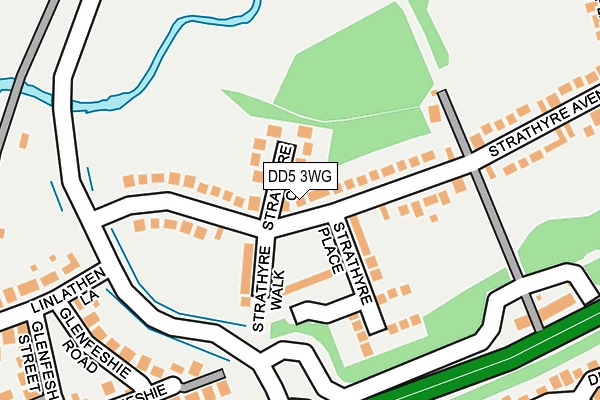 DD5 3WG map - OS OpenMap – Local (Ordnance Survey)