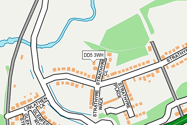 DD5 3WH map - OS OpenMap – Local (Ordnance Survey)