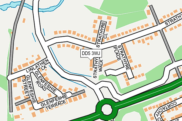 DD5 3WJ map - OS OpenMap – Local (Ordnance Survey)