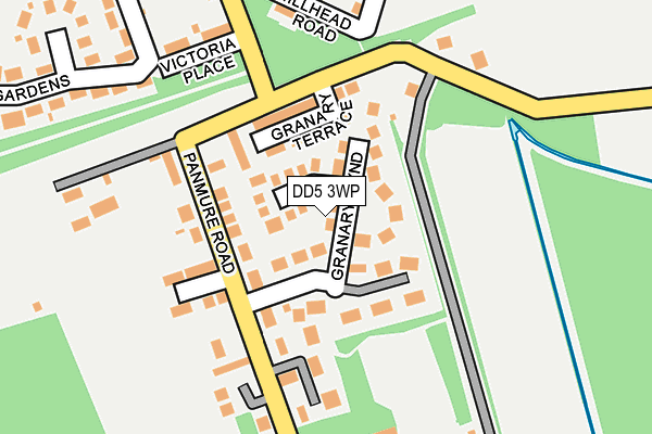DD5 3WP map - OS OpenMap – Local (Ordnance Survey)