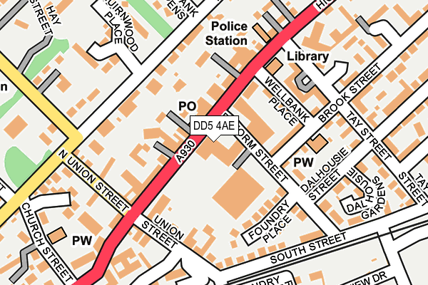 DD5 4AE map - OS OpenMap – Local (Ordnance Survey)