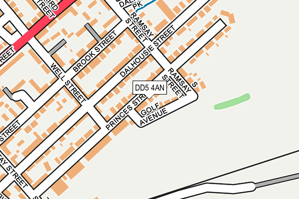 DD5 4AN map - OS OpenMap – Local (Ordnance Survey)