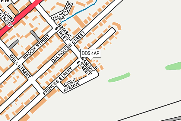 DD5 4AP map - OS OpenMap – Local (Ordnance Survey)