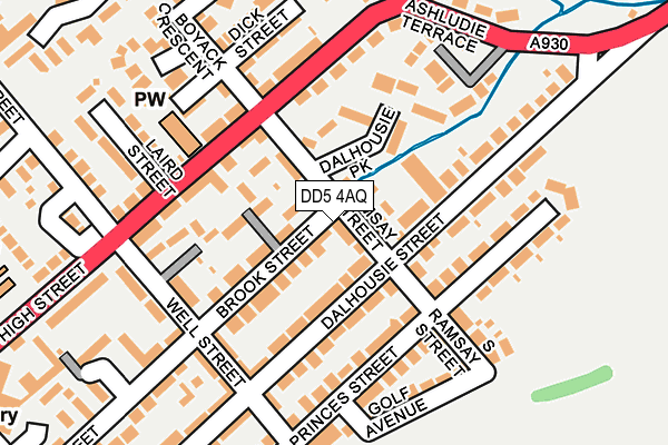 DD5 4AQ map - OS OpenMap – Local (Ordnance Survey)