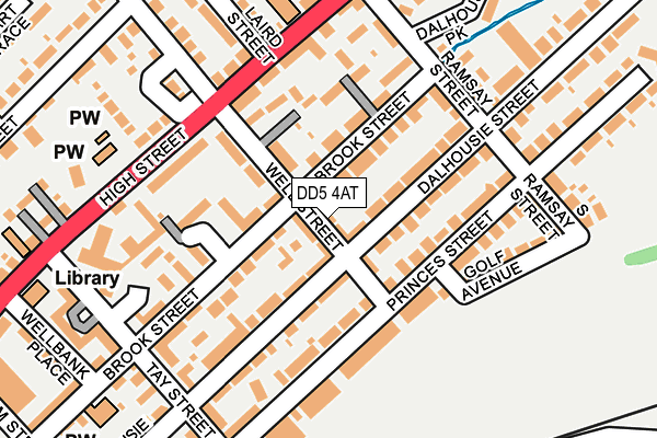 DD5 4AT map - OS OpenMap – Local (Ordnance Survey)