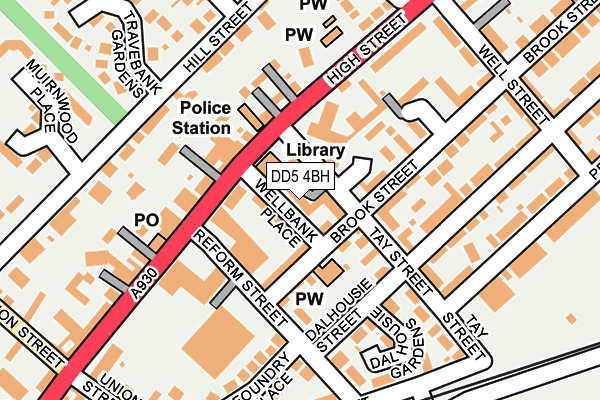 DD5 4BH map - OS OpenMap – Local (Ordnance Survey)