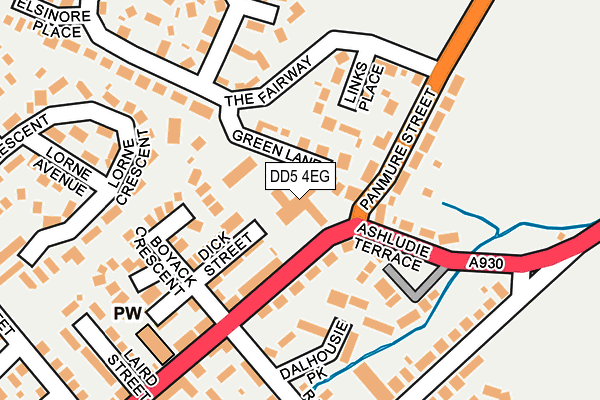 DD5 4EG map - OS OpenMap – Local (Ordnance Survey)