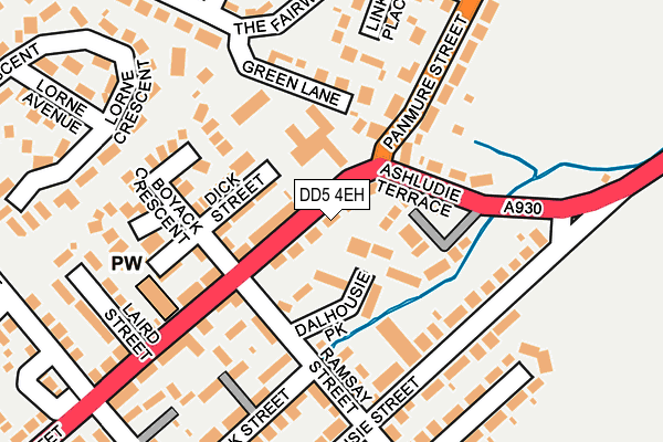 DD5 4EH map - OS OpenMap – Local (Ordnance Survey)