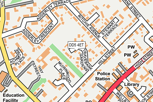 DD5 4ET map - OS OpenMap – Local (Ordnance Survey)