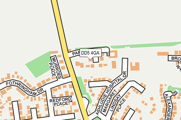 DD5 4GA map - OS OpenMap – Local (Ordnance Survey)