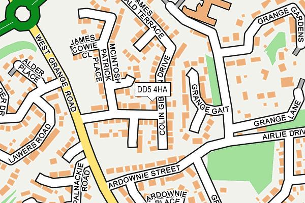 DD5 4HA map - OS OpenMap – Local (Ordnance Survey)