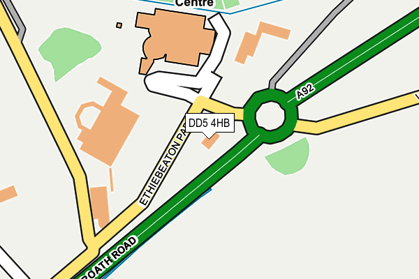 DD5 4HB map - OS OpenMap – Local (Ordnance Survey)