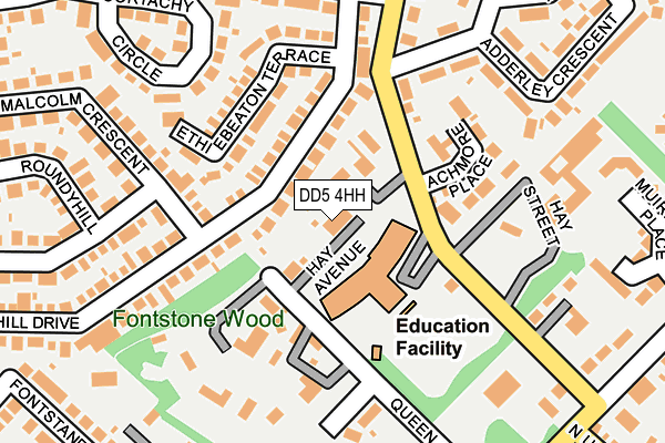 DD5 4HH map - OS OpenMap – Local (Ordnance Survey)
