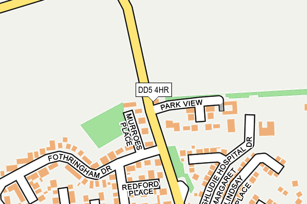 DD5 4HR map - OS OpenMap – Local (Ordnance Survey)