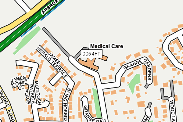 DD5 4HT map - OS OpenMap – Local (Ordnance Survey)