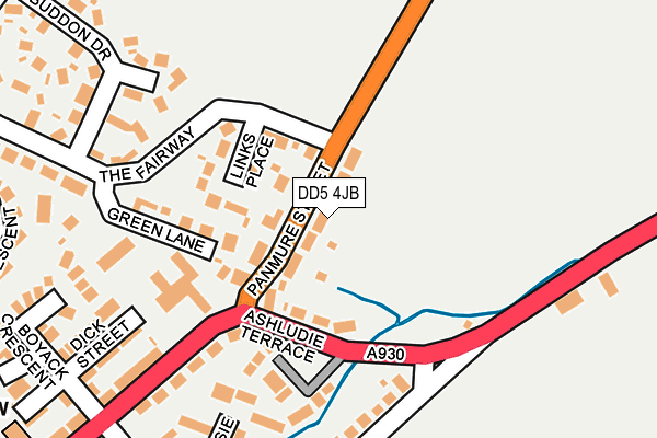 DD5 4JB map - OS OpenMap – Local (Ordnance Survey)