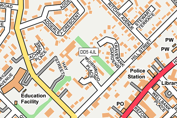 DD5 4JL map - OS OpenMap – Local (Ordnance Survey)
