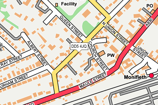 DD5 4JQ map - OS OpenMap – Local (Ordnance Survey)