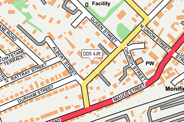 DD5 4JR map - OS OpenMap – Local (Ordnance Survey)