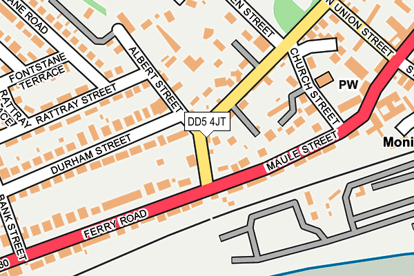 DD5 4JT map - OS OpenMap – Local (Ordnance Survey)