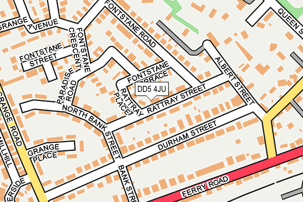 DD5 4JU map - OS OpenMap – Local (Ordnance Survey)