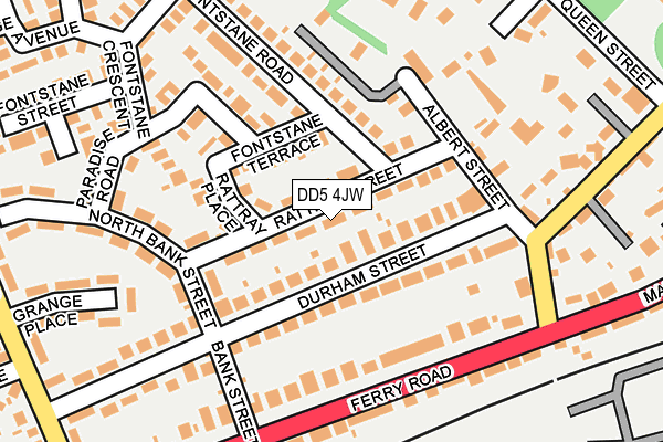 DD5 4JW map - OS OpenMap – Local (Ordnance Survey)