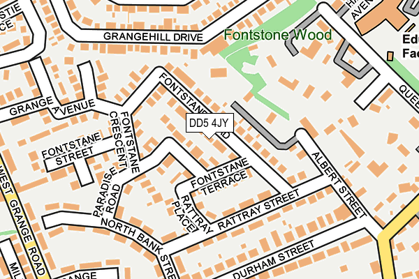 DD5 4JY map - OS OpenMap – Local (Ordnance Survey)