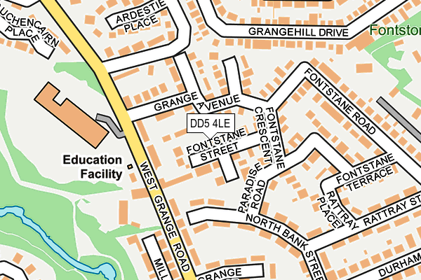 DD5 4LE map - OS OpenMap – Local (Ordnance Survey)